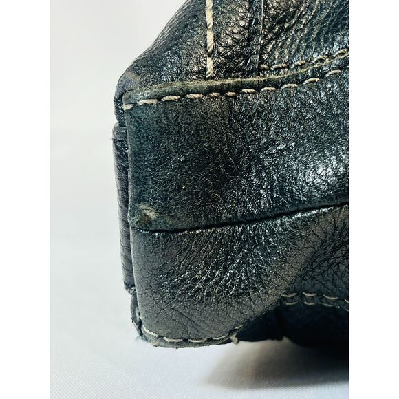 The Sak Iris Black Pebbled Leather Crossbody Shoulder Bag Boho Adjustable Basic - Picture 5 of 11